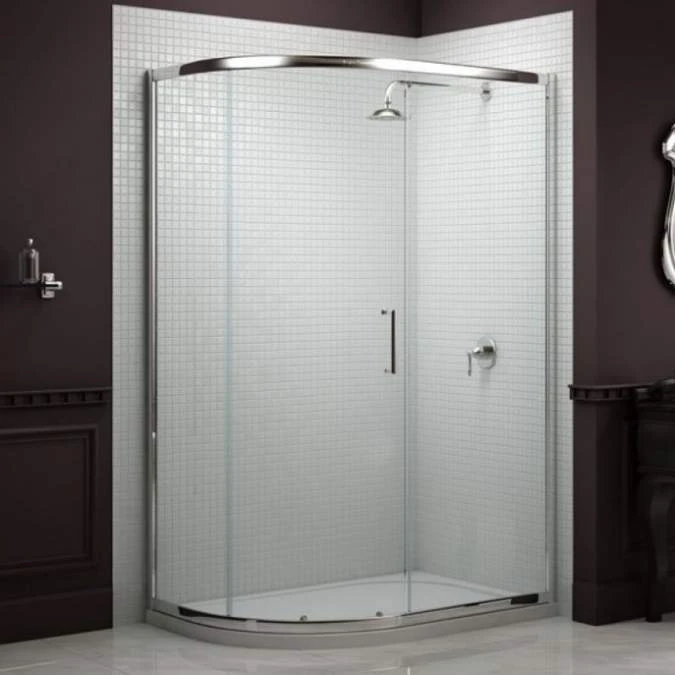 Sommer8 900 X 760mm Single Door Offset Quadrant Shower Enclosure