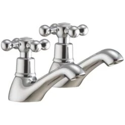 Scudo Classica Traditional Basin Pilar Taps