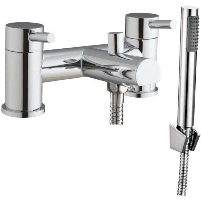 Scudo Premier Bath Shower Mixer Tap With Shower Kit And Wall Bracket