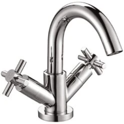 Scudo Kross Mono Basin Mixer Tap With Push Waste