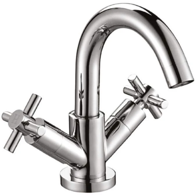 Scudo Kross Mono Basin Mixer Tap With Push Waste