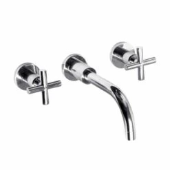 Abacus XS Wall Mounted Cross Head Basin Mixer Tap