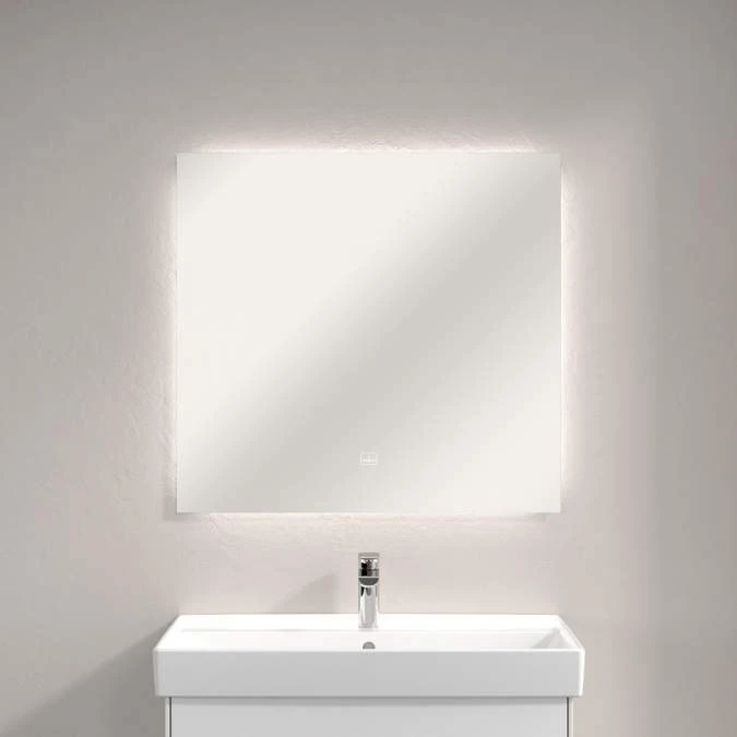 Villeroy & Boch More To See Lite Rectangle LED Bathroom Mirror 800 X 750mm - Image 3