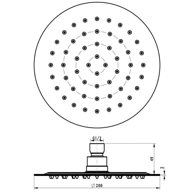 Villeroy & Boch Complete Concealed Shower Set Round Chrome - Image 7