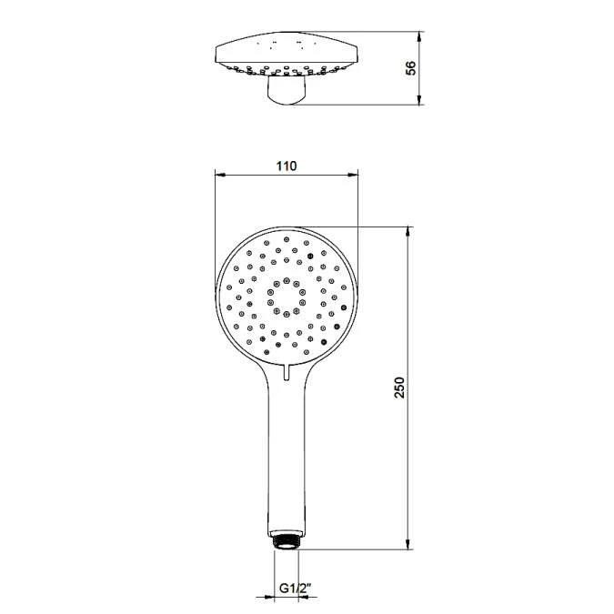 Villeroy & Boch Complete Concealed Shower Set Square Chrome - Image 8
