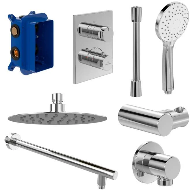 Villeroy & Boch Complete Concealed Shower Set Round Chrome - Image 4