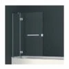Abacus Hinged Two Part Bath Shower Screen 1450mm