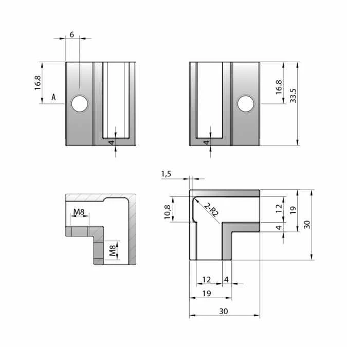 Abacus Vessini X Series 90 Degree Jointing Clamp - Image 3