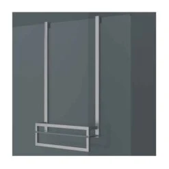 Abacus Vessini X Series Wetroom Glass Towel Hanging Bar With Glass Shelf
