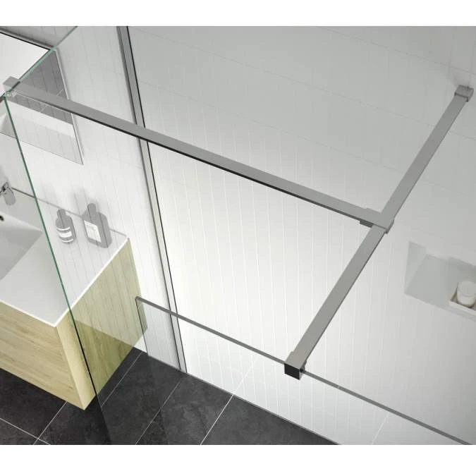 Supreme 1000mm Wetroom Panel & Support Bar - Image 4
