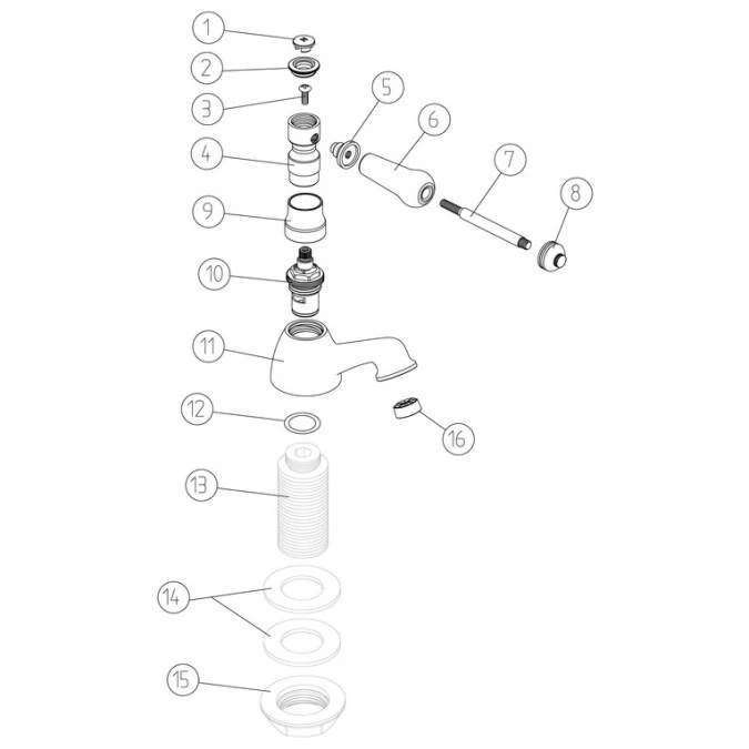 Appleyard Bath Pillar Taps - Image 2