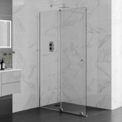 1200mm Sliding Wetroom Screen - Rolla 8 By Aquadart