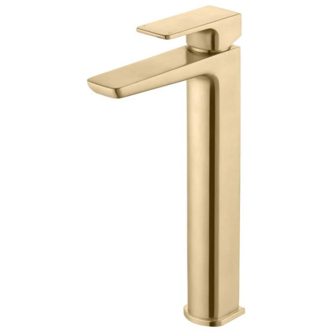 Buff Mono Tall Basin Tap - Brushed Brass