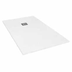 Giorgio2 Cut-To-Size White Slate Effect Square Shower Tray - 800 X 800mm