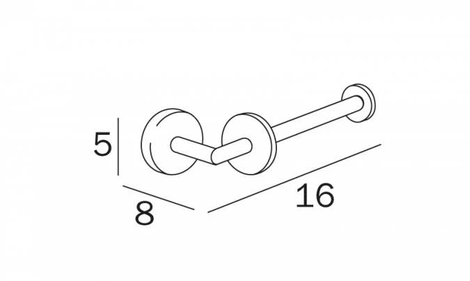 Inda Forum Toilet Roll Holder - A36250 - Image 2