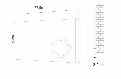 Kilmore LED Bathroom Mirror, Frontline Bathrooms - Image 2
