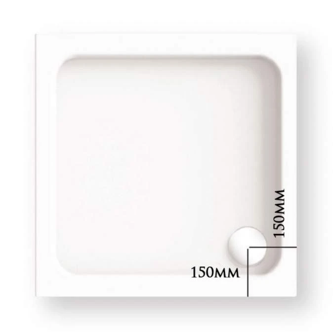 Kudos Kstone 800 X 800mm Square Anti-Slip Shower Tray - Image 3