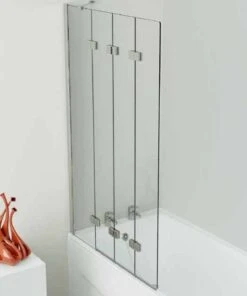 Kudos Inspire 4 Panel 6mm Folding Bath Screen - 950 X 1500mm
