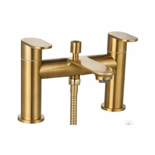 Ripley Bath Shower Mixer Tap - Brushed Brass - Signature - Image 2