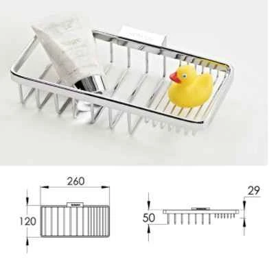 Roman Chrome Stepped Shower Caddy - Bottle & Soap Holder - RSB03 - Image 3