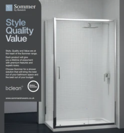 Sommer8 1000mm Sliding Shower Door