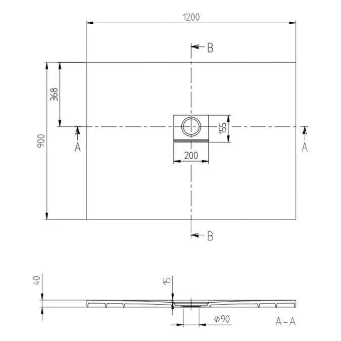 Villeroy & Boch Squaro Infinity Quaryl Shower Tray 1200 X 900 - Stone White - Image 3