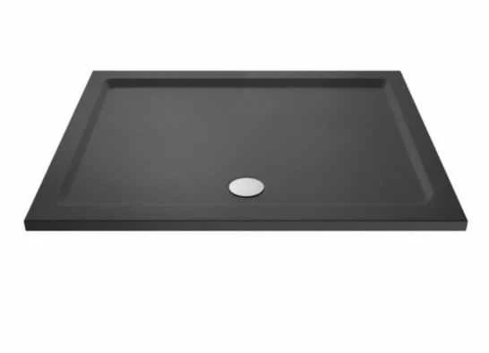 Nuie 1700 X 800 Rectangle Shower Tray Slate Grey - FREE Waste - Image 2