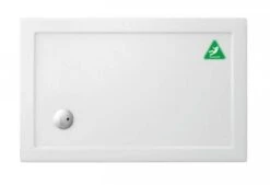 Zamori Anti-Slip Rectangular Shower Tray - 1000 X 760 - Corner Waste - Z1166A